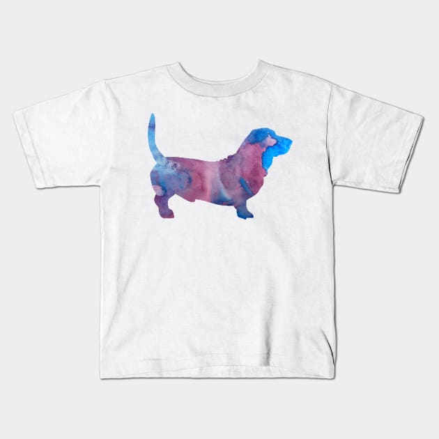 Basset hound Kids T-Shirt by TheJollyMarten